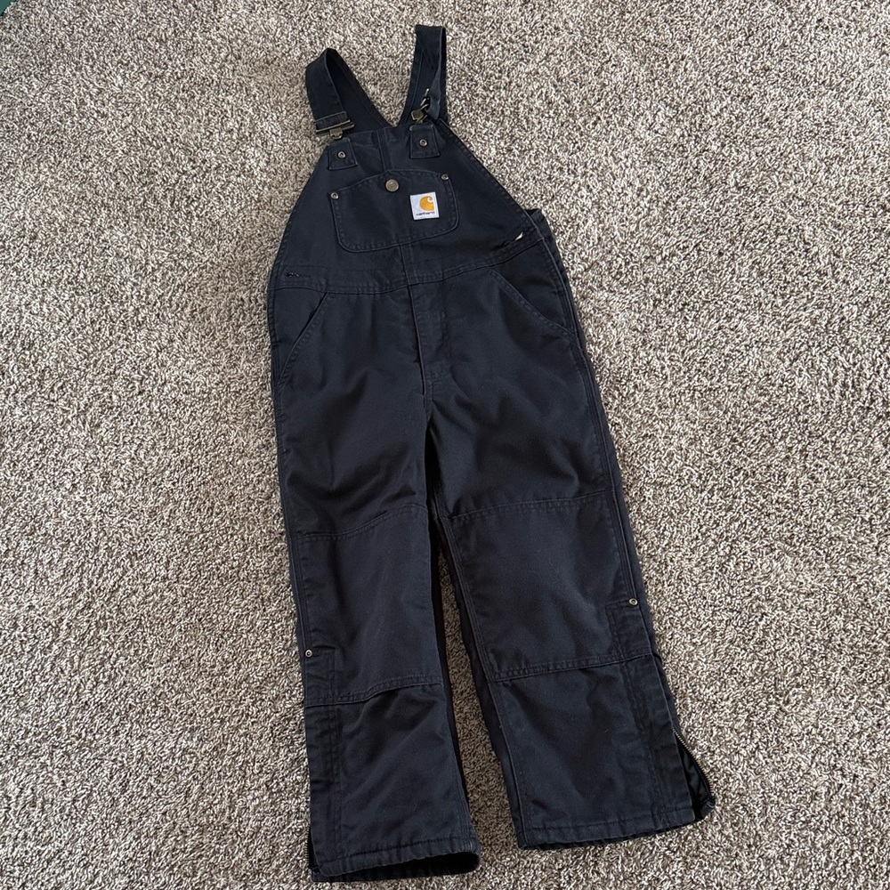 Carhartt Black Insulated Overalls Coveralls